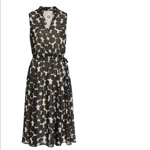 Anne Klein print chiffon midi adjustable size 6-12